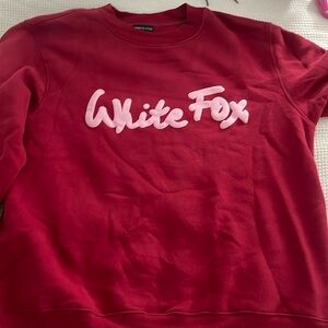 White fox pullover